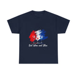 Red, Blue and Wine Independence Day T-shirt