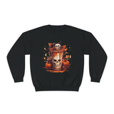 Pumpkin Spice Skull Halloween Crewneck Sweatshirt