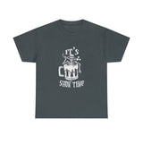 It's Show Time Smokin' Skeleton Beer Mug T-Shirt