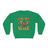 Happy Hallo Wine Crewneck Sweatshirt