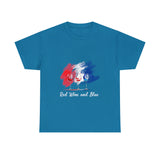Red, Blue and Wine Independence Day T-shirt