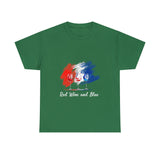Red, Blue and Wine Independence Day T-shirt