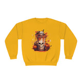 Pumpkin Spice Skull Halloween Crewneck Sweatshirt