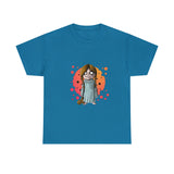 Scary Girl with her Teddy Bear Halloween T-Shirt