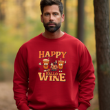 Happy Hallo Wine Crewneck Sweatshirt