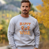 Happy Hallo Wine Crewneck Sweatshirt