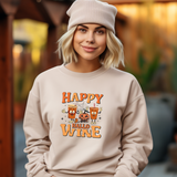 Happy Hallo Wine Crewneck Sweatshirt