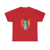 Scary Girl with her Teddy Bear Halloween T-Shirt