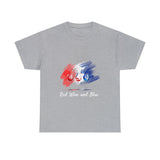 Red, Blue and Wine Independence Day T-shirt