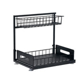 Under Sink Organizer Pull Out Cabinet 2-Tier Bathroom Kitchen Organizer