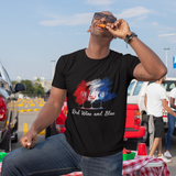 Red, Blue and Wine Independence Day T-shirt