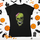 Scary Zombie Skull Halloween T-Shirt