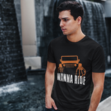 Wanna Ride Spirited Skeleton Truck T-Shirt