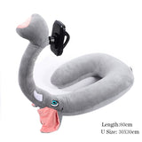 Hands Free Animal Neck Pillow With Mobile Phone Holder