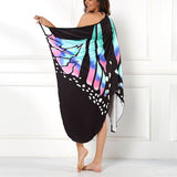 Sexy Butterfly Print Beach Cover Up
