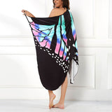 Sexy Butterfly Print Beach Cover Up