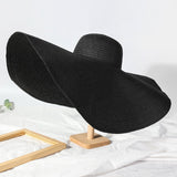 Women's Oversized Wide Brim Foldable Sun Beach Hat