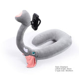 Hands Free Animal Neck Pillow With Mobile Phone Holder