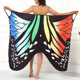 Sexy Butterfly Print Beach Cover Up