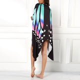 Sexy Butterfly Print Beach Cover Up