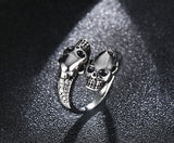 Halloween Cool Stainless Steel Skull Head Ring Punk Men Jewelry Finger Ring for Men