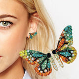 Flying Butterfly Wings Earrings