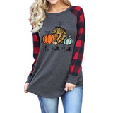 Halloween Leopard Pumpkin Print T-Shirt
