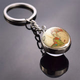 Vintage Globe Keychain