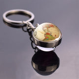 Vintage Globe Keychain