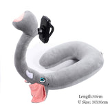 Hands Free Animal Neck Pillow With Mobile Phone Holder