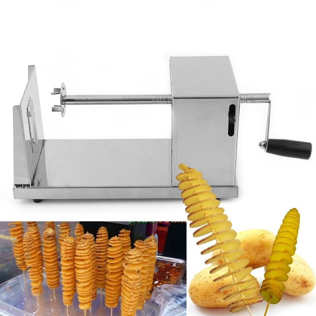 Manual Stainless Steel Sweet Potatoes Machine Potato Slicer Potato Spiral  Cutter For Kitchen Tool
