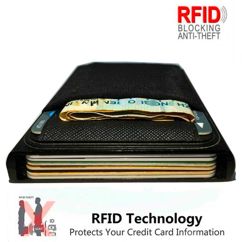 RFID Blocker Aluminum Cash ID Card Holder – Tonys Finest