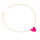 Fashion:  Heart Pendant Necklace with Earrings Set