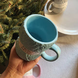 Wool Knitting Ceramic Mug