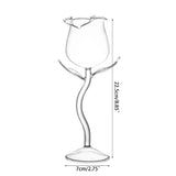 Rose Flower Wine Glass