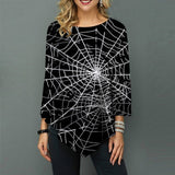 Halloween Round Neck Loose Top