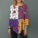 Halloween Round Neck Loose Top