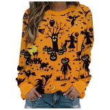Halloween Oversized Long Sleeve Top