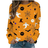 Halloween Oversized Long Sleeve Top