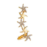 Women's Star Crystal Ear Clip Earrings