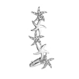 Women's Star Crystal Ear Clip Earrings
