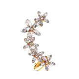 Women's Star Crystal Ear Clip Earrings