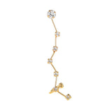 Women's Star Crystal Ear Clip Earrings
