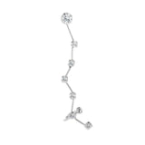 Women's Star Crystal Ear Clip Earrings