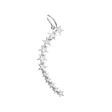 Women's Star Crystal Ear Clip Earrings
