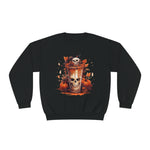 Pumpkin Spice Skull Halloween Crewneck Sweatshirt