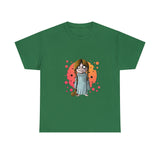 Scary Girl with her Teddy Bear Halloween T-Shirt