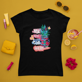 My life Is So Sweet Colorful Pineapple With Flowers T-Shirt