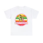 Daddysaurus T Rex Dinosaur with Baby dinosaur T-Shirt
