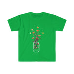 Mason Jar Wildflower Cottage core Aesthetic T-Shirt